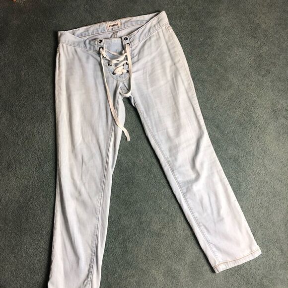 L’agence light wash skinny Capri cropped Y2K jeans - Picture 1 of 7